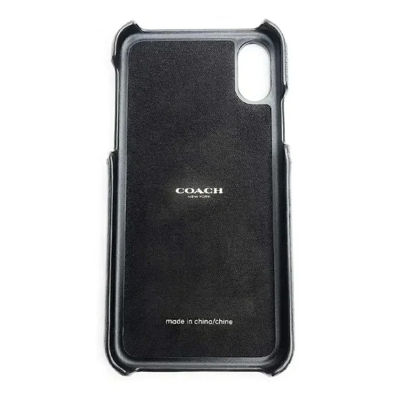 COACH IPHONE X/XS CASE IN SIGNATURE CANVAS F77932 QBBLM - Picture 2 of 7
